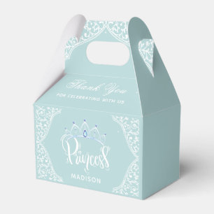 Royal Princess Party Blue Favour Box