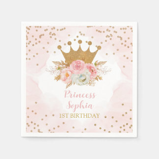Royal Princess Ping floral Birthday Napkin