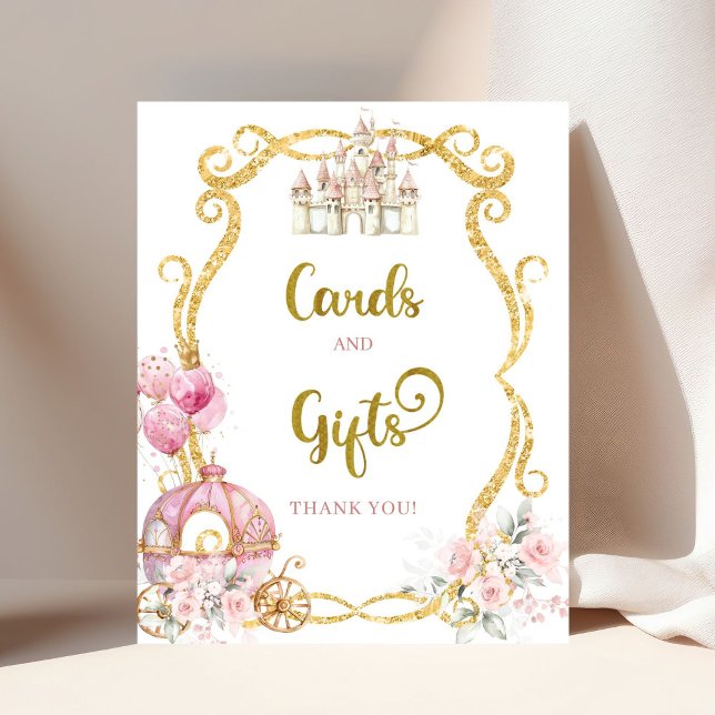 Royal Princess Pink Carriage Card and Gifts Poster (Creator Uploaded)