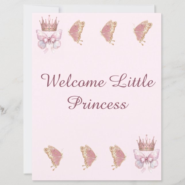 Royal Princess Pink Gold Tray Liner (Front)