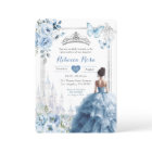 Royal Princess Silver Dusty Blue Quinceañera
