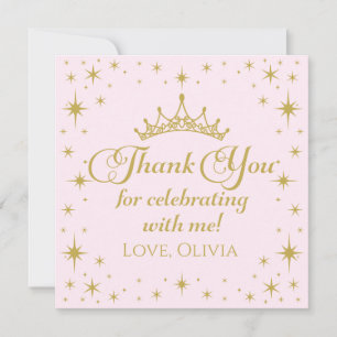 Royal Princess Thank You Invitation