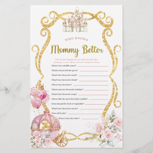 Royal Princess Who Know Mummy Better Games (Front)