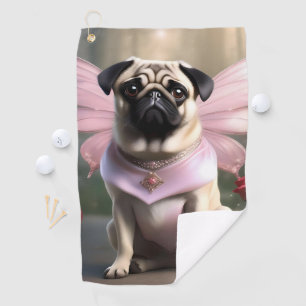 Royal Pug: The Princess Fairy of Enchanted Realms Golf Towel