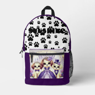 Royal Puppy Fairytale – A Princess’s Dream Printed Backpack