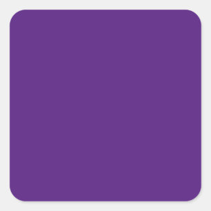 Royal Purple #52187E, Greyish Purple Square Sticker