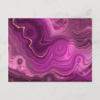 Royal Purple And Gold Agate Abstract