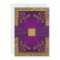 Royal Purple and Gold Monogram Wedding Invitation