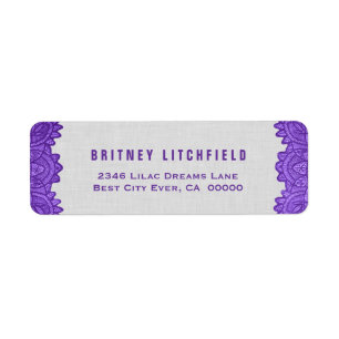 Royal Purple and Silver Antique Lace Background V2