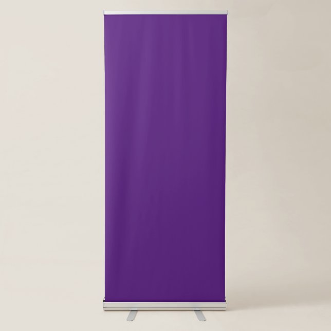 Royal Purple Best Vertical Retractable Banner (Front)