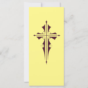 Royal Purple Christian Cross Art