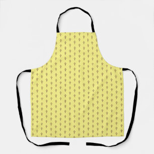 Royal Purple Christian Cross Art Apron