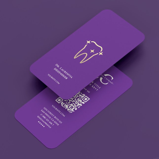 Royal Purple Cosmetic Dentist Dental Aesthetic Business Card (Royal Purple Cosmetic Dentist Dental Aesthetic Business Card
☆★
☆★
☆★
☆★
☆★
4.8 out of 5 stars ratin)