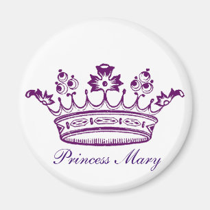 Royal Purple Crown Magnet