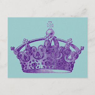 Royal Purple Crown Postcard