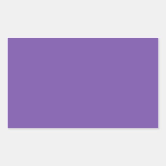 Royal Purple Designer Single Colour Rectangular Sticker