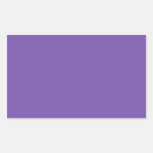 Royal Purple Designer Single Colour Rectangular Sticker