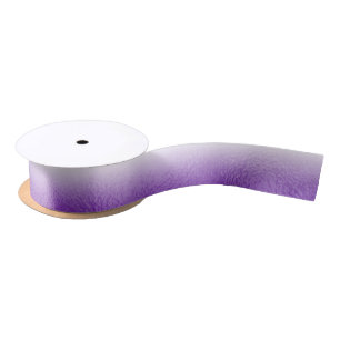 Royal Purple Faux Foil Ombre Satin Ribbon