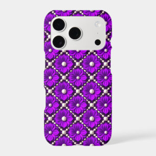 Royal Purple Floral Luxe ✨ Pearl Bead Luxury 🌸