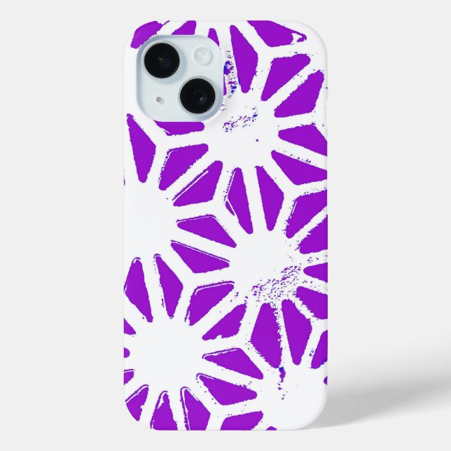 Royal purple geometric pattern Case-Mate iPhone case (Back)
