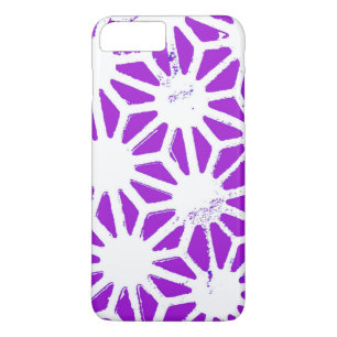Royal purple geometric pattern iPhone 8 plus/7 plus case