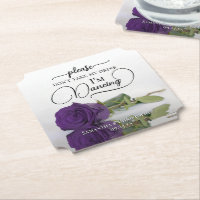 Royal Purple Glam Rose Don't Take My Drink Wedding