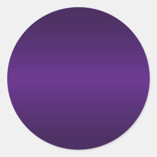 Royal Purple Gradient Blank Classic Round Sticker