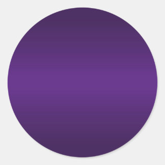 Royal Purple Gradient Blank Classic Round Sticker