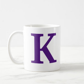 Royal purple Initial letter/monogram  Coffee Mug