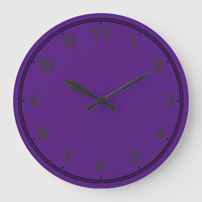 Royal purple large clock (Front)