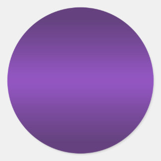 Royal Purple Light Gradient Blank Classic Round Sticker