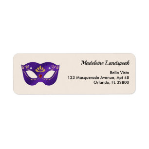 Royal Purple Masquerade Alabaster Cream Gold