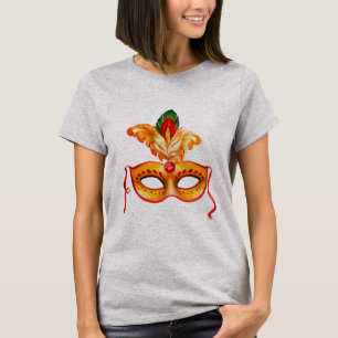 Royal purple masquerade mask mardi gras T-Shirt