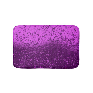 Royal Purple Monochromatic Splatter Bath Mat