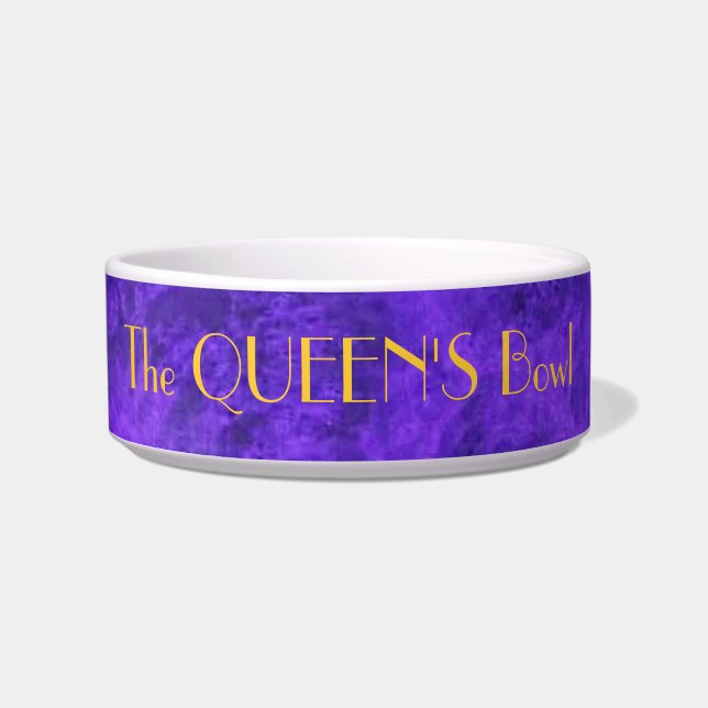 Royal Purple Pet  ETC. Bowl (Front)