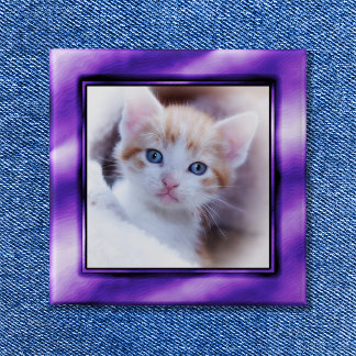 Royal Purple Photo Frame Button