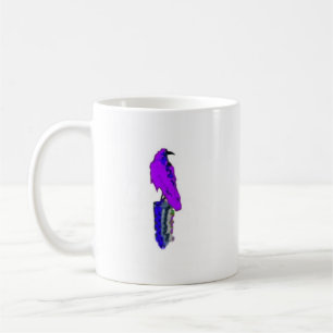 Royal Purple Raven on Post by Sharles Coffee Mug