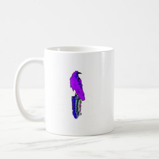 Royal Purple Raven on Post by Sharles Coffee Mug