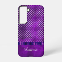 Royal Purple Silver Gem Pattern