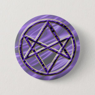 Royal Purple Unicursal 6 Cm Round Badge