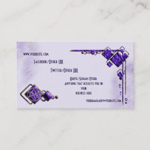 Royal Purple Unicursal Business Card