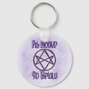 Royal Purple Unicursal Key Ring