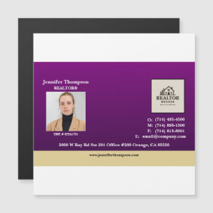 Royal Purple with Gold Accent Magnet