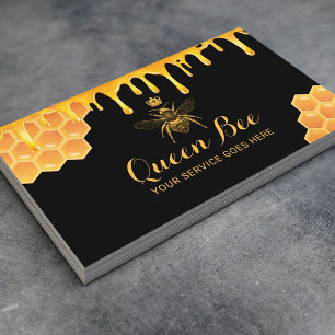 Royal Queen Bee Honey Bee Beekeeper Farm Business Card