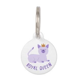 ROYAL QUEEN Cat Pet Tag