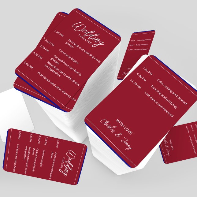 Royal Red and Blue Wedding Theme Hand Fan (Try out this wedding programs details hand fan which will be more useful to your guests for outdoor)