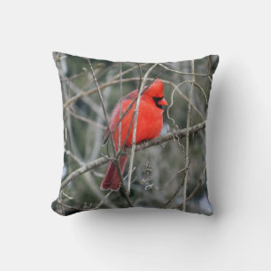 Royal Red Cardinal Pillow