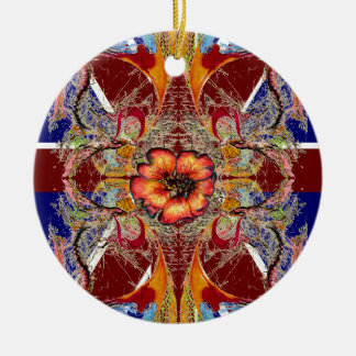 Royal Red fantasy Ceramic Tree Decoration