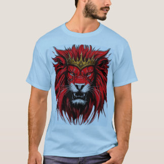 Royal Red Lion T-Shirt - King of the Jungle Artwor