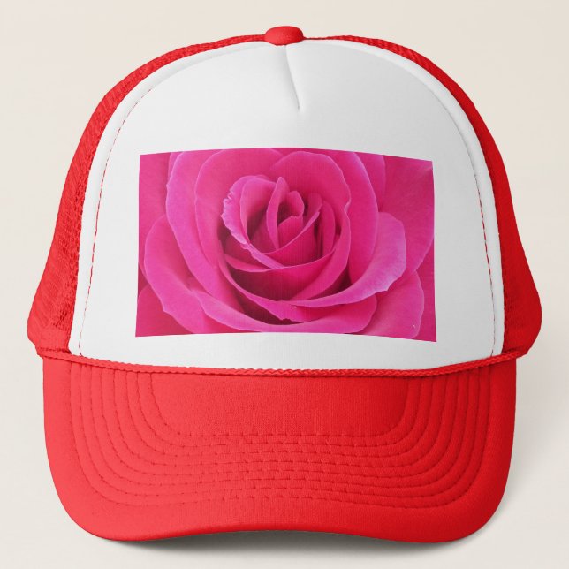 Royal Red Rose Trucker Hat (Front)